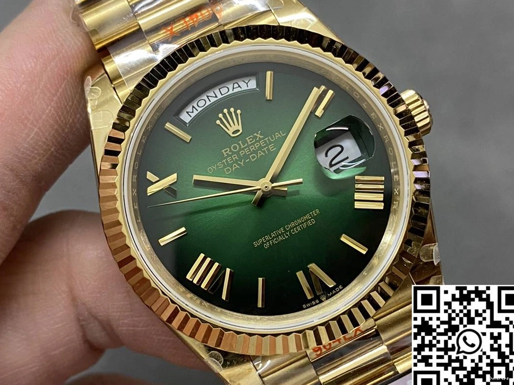 Day Green Tungsten Factory Rolex v5 M228238-0069 Dial Bold QF Steel 1023 Date 0824